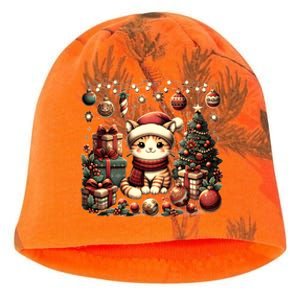 Cute Santa Cat With Christmas Stuff Kati - Camo Knit Beanie