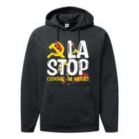 Commiela Stop Commiela Harris Stop Kamala Trump 2024 Performance Fleece Hoodie