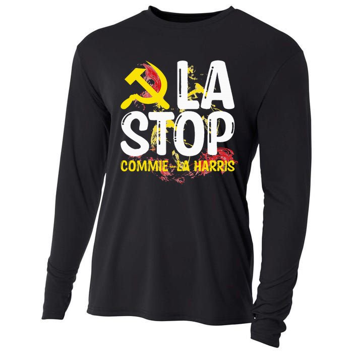 Commiela Stop Commiela Harris Stop Kamala Trump 2024 Cooling Performance Long Sleeve Crew