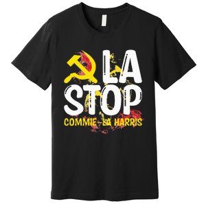 Commiela Stop Commiela Harris Stop Kamala Trump 2024 Premium T-Shirt