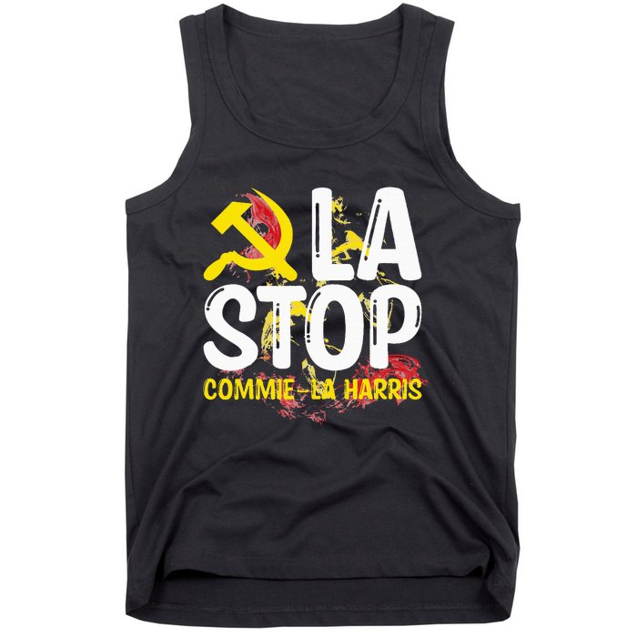 Commiela Stop Commiela Harris Stop Kamala Trump 2024 Tank Top