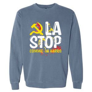 Commiela Stop Commiela Harris Stop Kamala Trump 2024 Garment-Dyed Sweatshirt