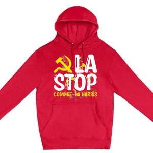 Commiela Stop Commiela Harris Stop Kamala Trump 2024 Premium Pullover Hoodie