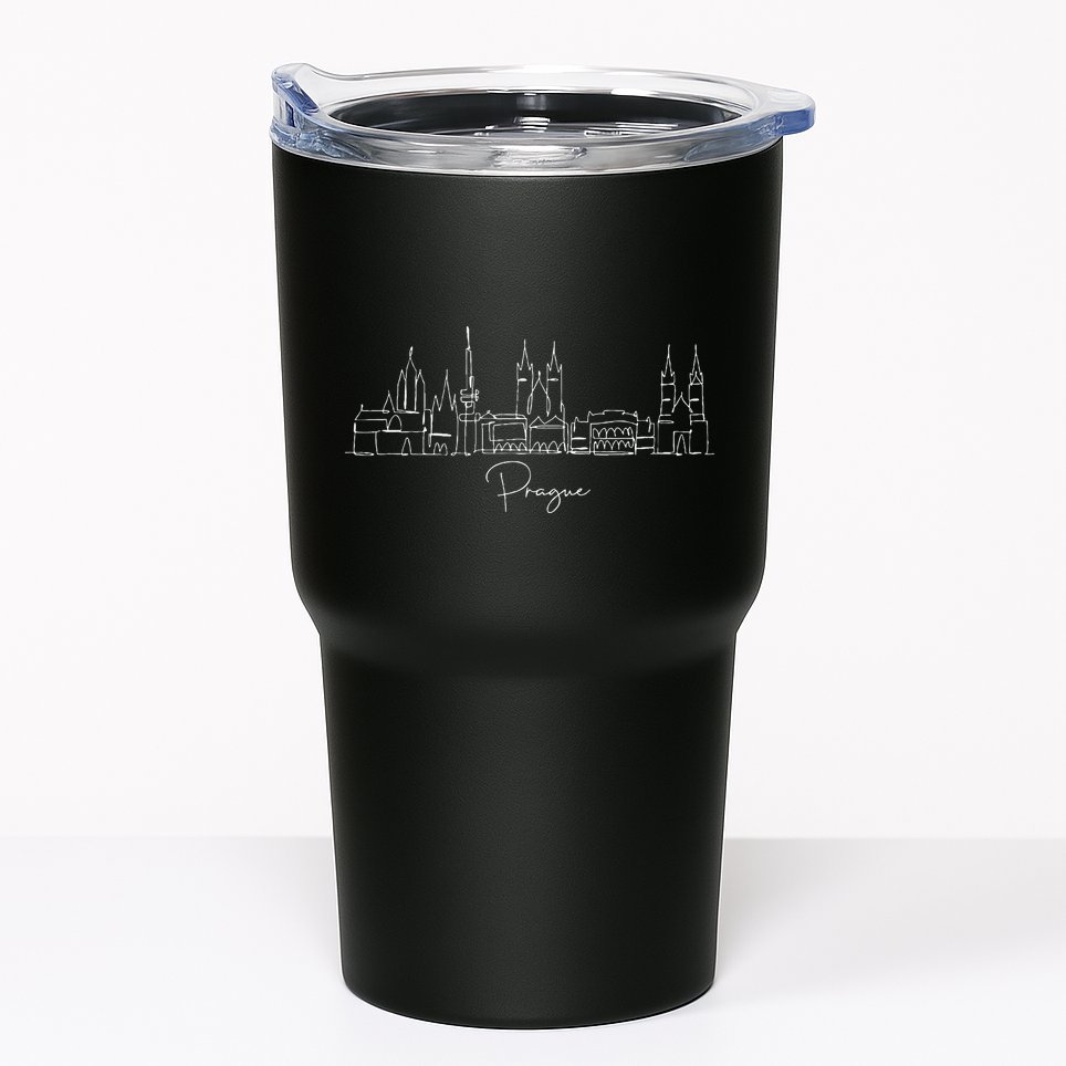 City Skyline Czech Republic Prague Tumbler