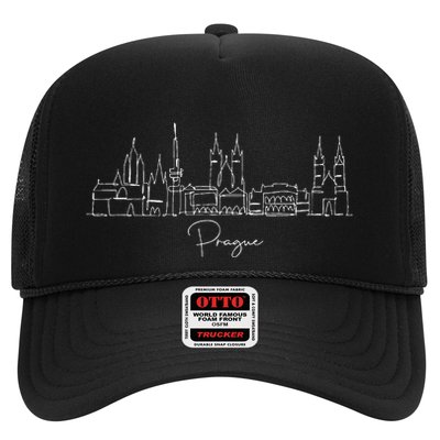 City Skyline Czech Republic Prague Trucker Hat