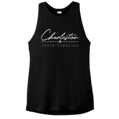 Charleston Sc Ladies PosiCharge Tri-Blend Wicking Tank