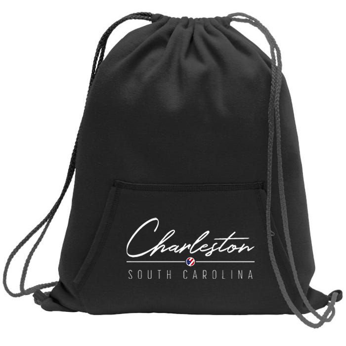 Charleston Sc Sweatshirt Cinch Pack Bag