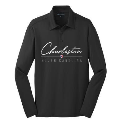 Charleston Sc Silk Touch Performance Long Sleeve Polo