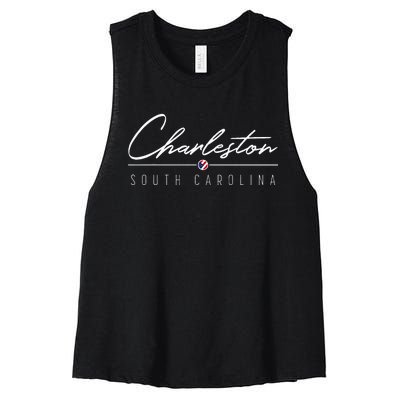 Charleston Sc Women's Racerback Cropped Tank