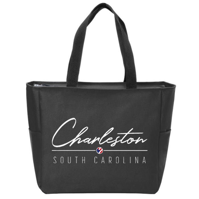 Charleston Sc Zip Tote Bag