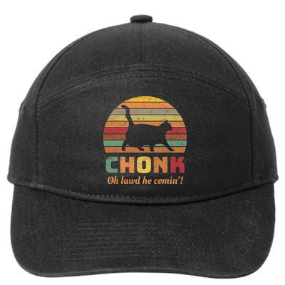 Chonk Scale Cat Chonk Cat 7-Panel Snapback Hat