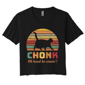 Chonk Scale Cat Chonk Cat Women's Crop Top Tee