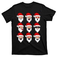 Christmas Santa Claus Funny Faces xmas T-Shirt