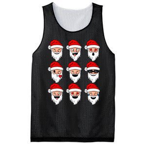 Christmas Santa Claus Funny Faces xmas Mesh Reversible Basketball Jersey Tank