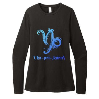 Cool Saying Capricorn Horoscope Zodiac Sign Esotericism Gift Womens CVC Long Sleeve Shirt