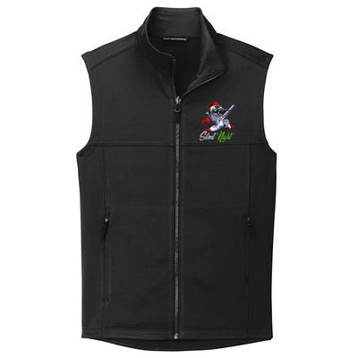 Christmas Santa Claus Guns Silent Night Santa Collective Smooth Fleece Vest