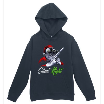 Christmas Santa Claus Guns Silent Night Santa Urban Pullover Hoodie