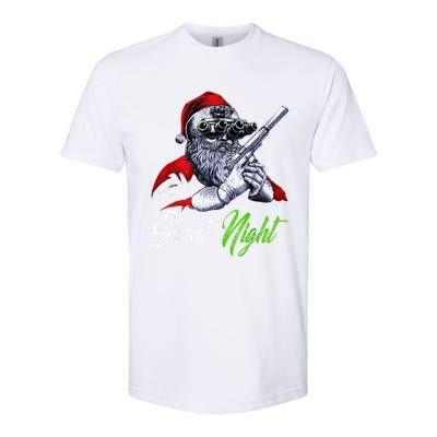 Christmas Santa Claus Guns Silent Night Santa Softstyle CVC T-Shirt