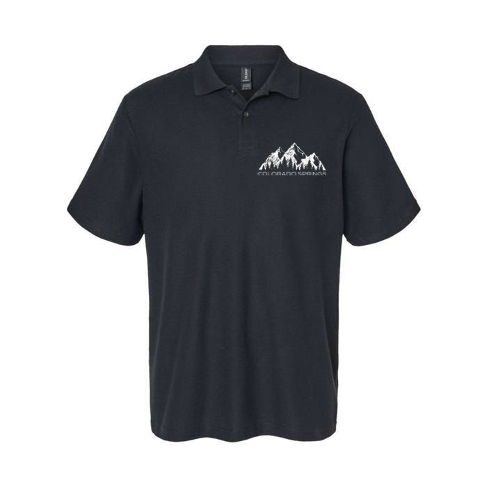 Colorado Springs Colorado Mountain Souvenir Gift Softstyle Adult Sport Polo