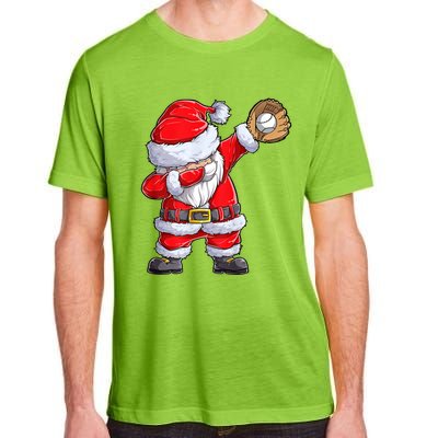 Christmas Santa Claus Baseball Catcher Xmas Gift Adult ChromaSoft Performance T-Shirt