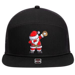 Christmas Santa Claus Baseball Catcher Xmas Gift 7 Panel Mesh Trucker Snapback Hat