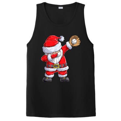 Christmas Santa Claus Baseball Catcher Xmas Gift PosiCharge Competitor Tank