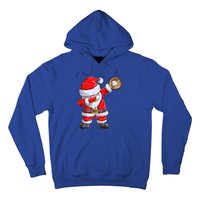 Christmas Santa Claus Baseball Catcher Xmas Gift Hoodie