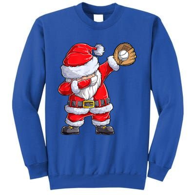 Christmas Santa Claus Baseball Catcher Xmas Gift Tall Sweatshirt