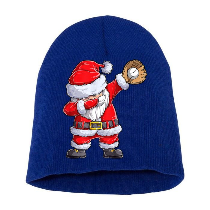 Christmas Santa Claus Baseball Catcher Xmas Gift Short Acrylic Beanie