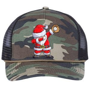 Christmas Santa Claus Baseball Catcher Xmas Gift Retro Rope Trucker Hat Cap