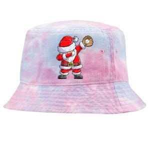 Christmas Santa Claus Baseball Catcher Xmas Gift Tie-Dyed Bucket Hat