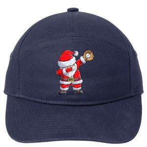 Christmas Santa Claus Baseball Catcher Xmas Gift 7-Panel Snapback Hat