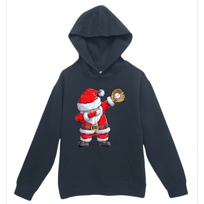 Christmas Santa Claus Baseball Catcher Xmas Gift Urban Pullover Hoodie