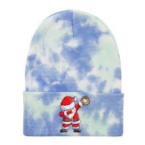 Christmas Santa Claus Baseball Catcher Xmas Gift Tie Dye 12in Knit Beanie