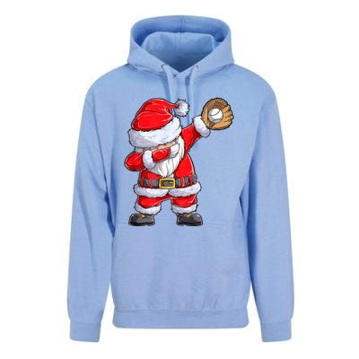 Christmas Santa Claus Baseball Catcher Xmas Gift Unisex Surf Hoodie