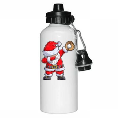 Christmas Santa Claus Baseball Catcher Xmas Gift Aluminum Water Bottle 