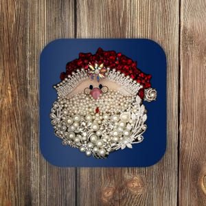 Christmas Santa Claus Jewel Art Coaster