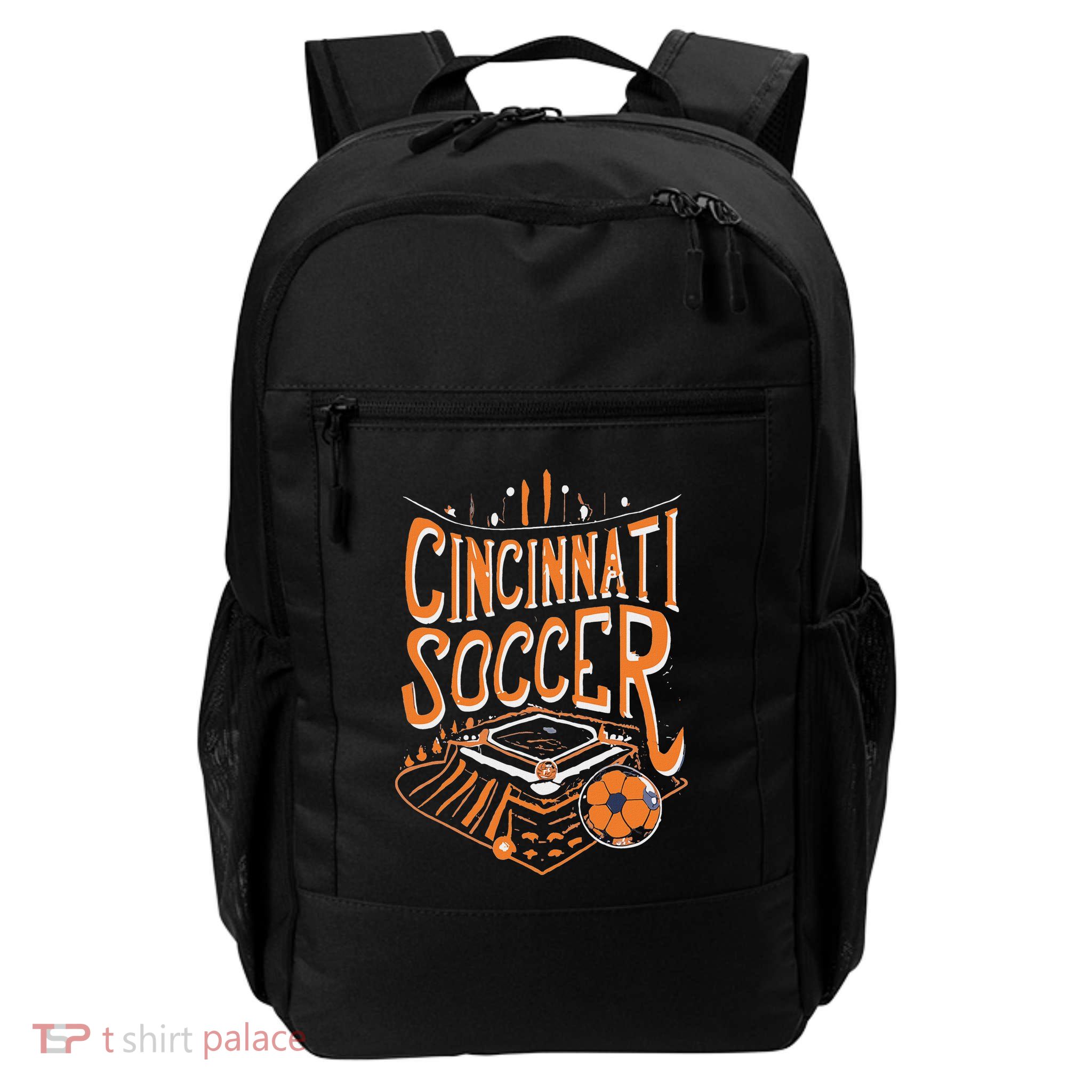 Cincinnati Soccer Cincy Futbol Cool Nati Skyline Daily Commute Backpack