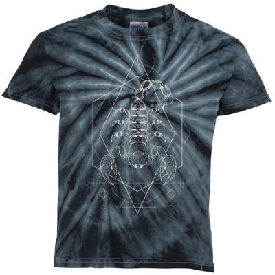 Celestial Scorpio Kids Tie-Dye T-Shirt