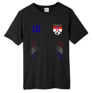 Croatia Soccer Croatian Football Retro 10 Jersey Tall Fusion ChromaSoft Performance T-Shirt