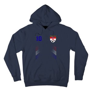 Croatia Soccer Croatian Football Retro 10 Jersey Hoodie