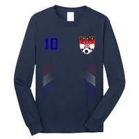 Croatia Soccer Croatian Football Retro 10 Jersey Long Sleeve Shirt