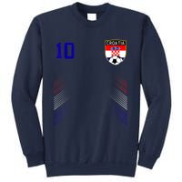 Croatia Soccer Croatian Football Retro 10 Jersey Sweatshirt