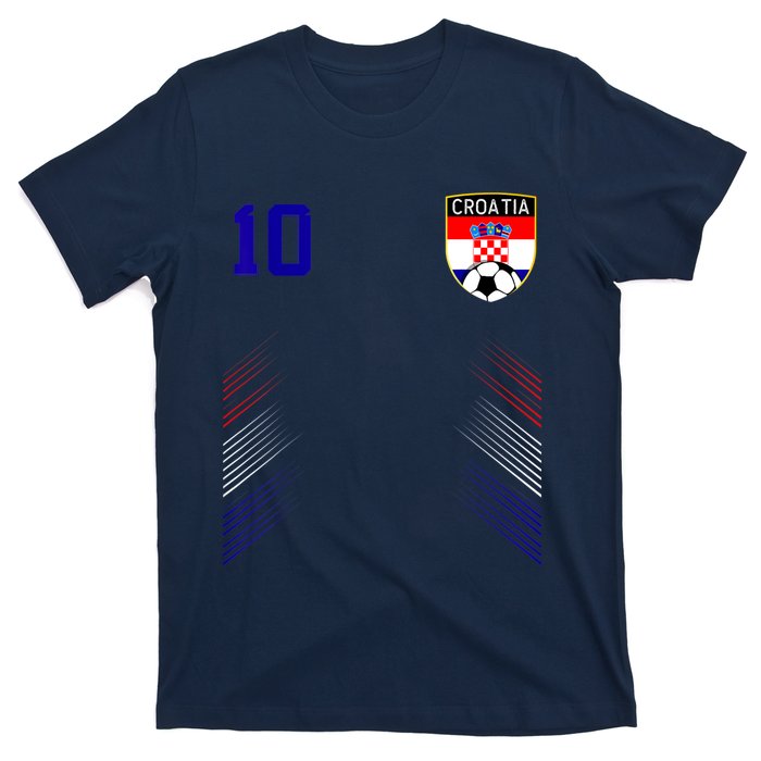 Croatia Soccer Croatian Football Retro 10 Jersey T-Shirt