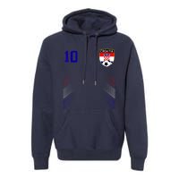 Croatia Soccer Croatian Football Retro 10 Jersey Premium Hoodie