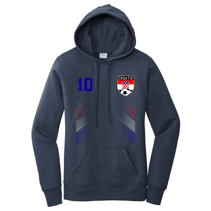 Croatia Soccer Croatian Football Retro 10 Jersey Women's Pullover Hoodie