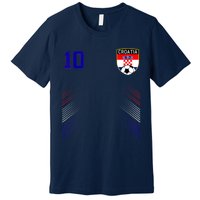 Croatia Soccer Croatian Football Retro 10 Jersey Premium T-Shirt