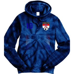 Croatia Soccer Croatian Football Retro 10 Jersey Tie Dye Hoodie