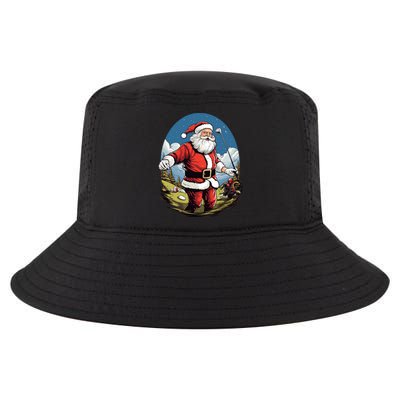 Christmas Santa Claus Golf Xmas Great Gift Cool Comfort Performance Bucket Hat