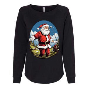 Christmas Santa Claus Golf Xmas Great Gift Womens California Wash Sweatshirt